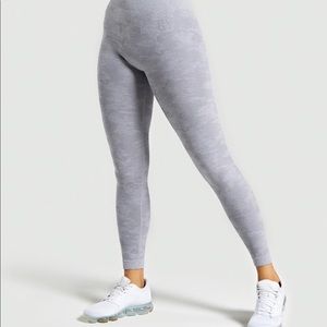 Gymshark “lilac” grey Camo leggings